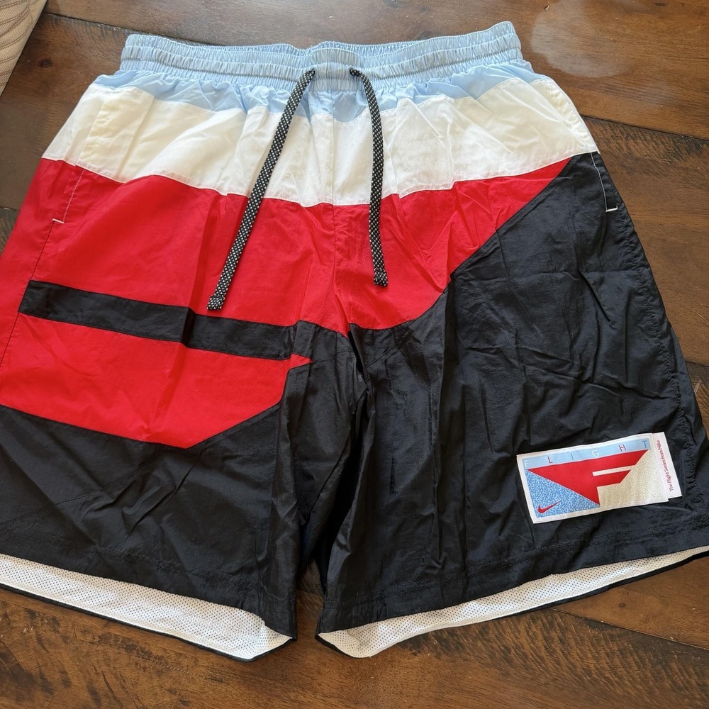 Nike Shorts Mens 3XL Multicolor Flight Swim Trunks Colorblock Quick Dry Lined
